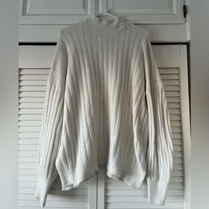 Cozy Oversized White Women's Sweater